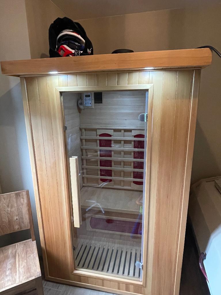 infrarood sauna 2 personen, Sport en Fitness, Sauna, Ophalen, Zo goed als nieuw, Infrarood, Complete sauna