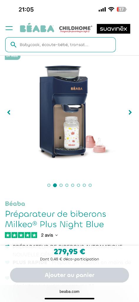 Préparateur de biberon Milkeo, Enfants & Bébés, Enlèvement, Neuf, Chauffe-biberons et petits pots