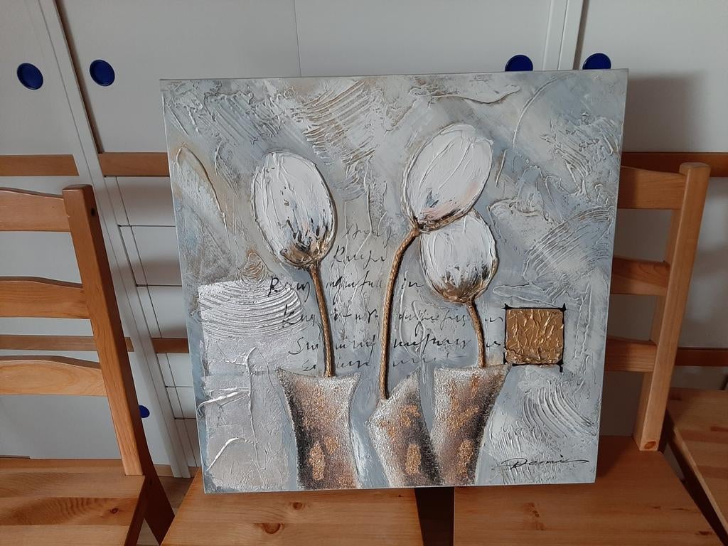 Canvas 60 cm op 60 cm, Ophalen, Schilderij