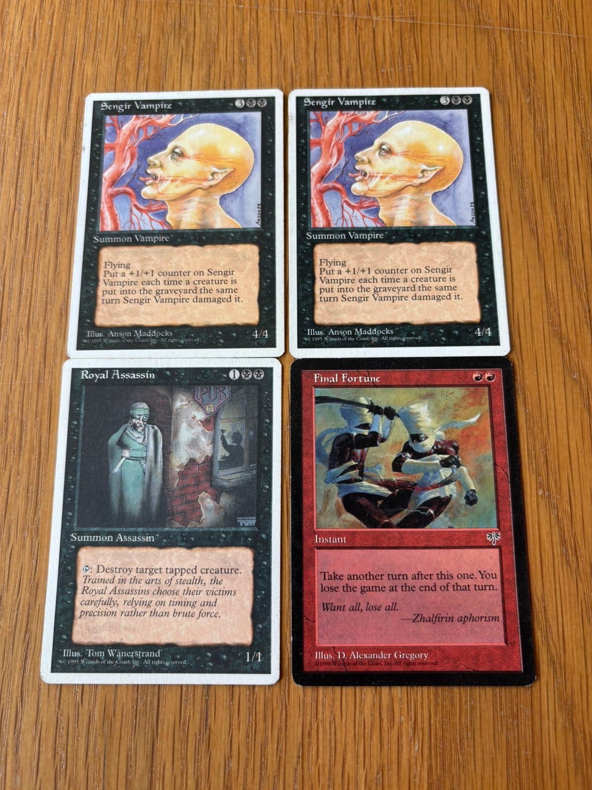 4 Magic kaarten, Hobby en Vrije tijd, Ophalen, Gebruikt, Meerdere kaarten