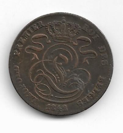 België: 5 cent 1842 ("F" met punt) = morin 73, Postzegels en Munten, Munten | België, Verzenden, Losse munt