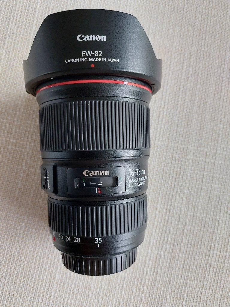 Groothoeklens Canon EF 16-35mm  f/4L IS USM, Ophalen, Canon, Groothoeklens, 16 mm