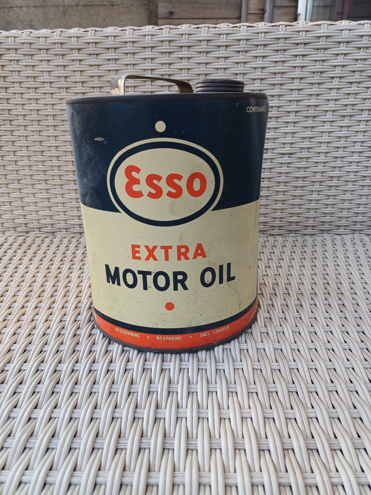 Blikken esso oilie  bus, Ophalen