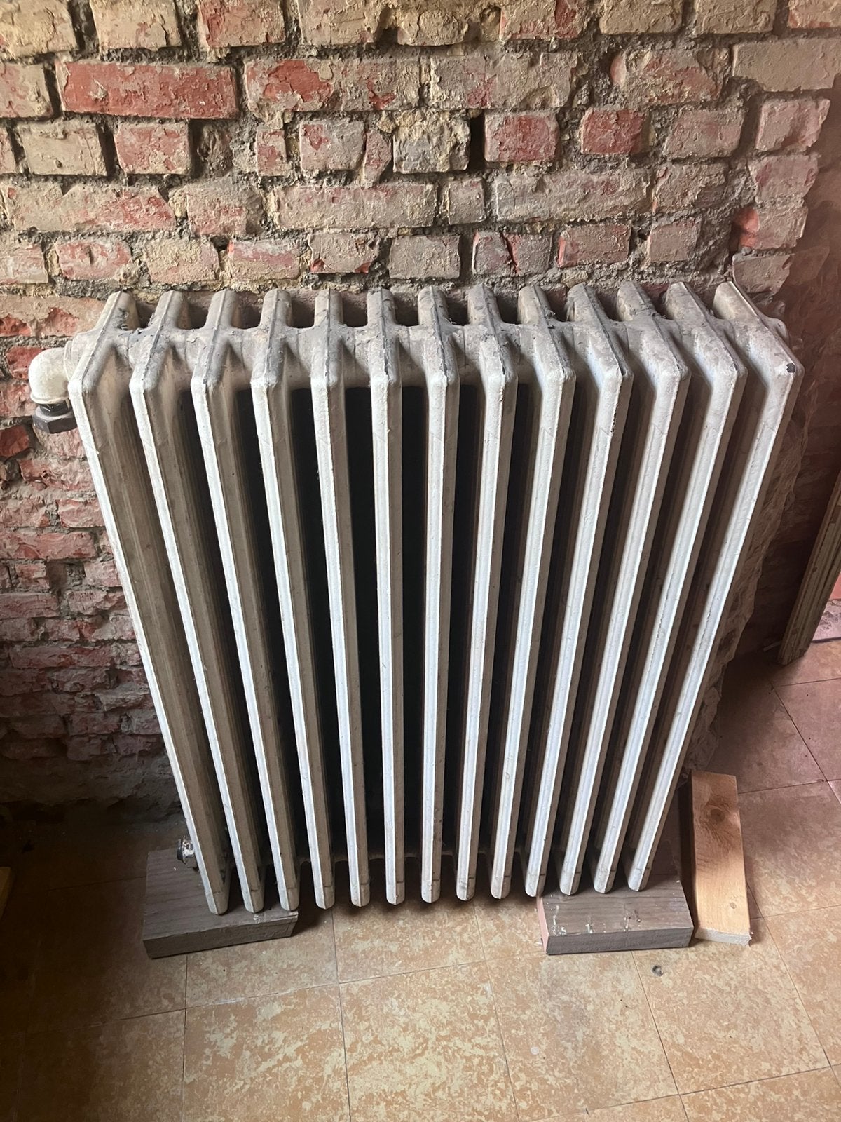Gietijzeren verwarming vintage, Doe-het-zelf en Bouw, Verwarming en Radiatoren, Gebruikt, Radiator, 80 cm of meer, 60 tot 150 cm