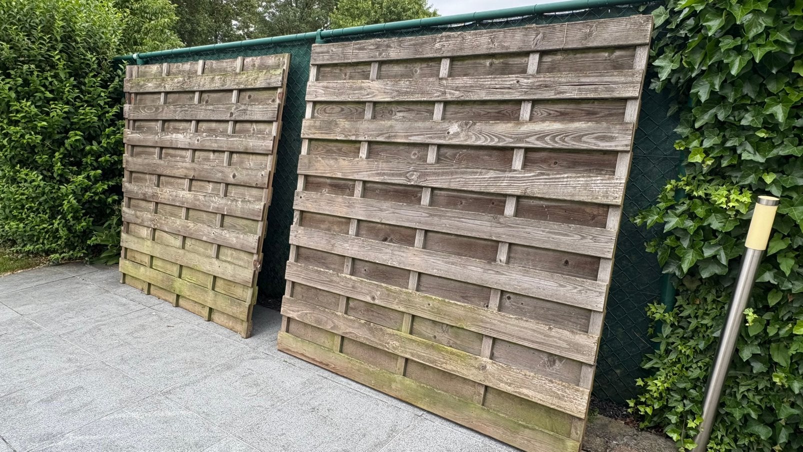 4 tuinschermen, Jardin & Terrasse, Palissades, Enlèvement, Utilisé, 1 à 2 mètres, Moins de 3 mètres