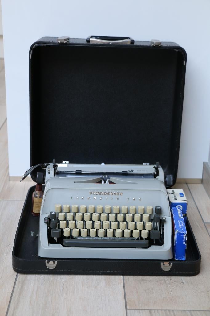 typmachine Scheidegger vintage, Ophalen, Gebruikt