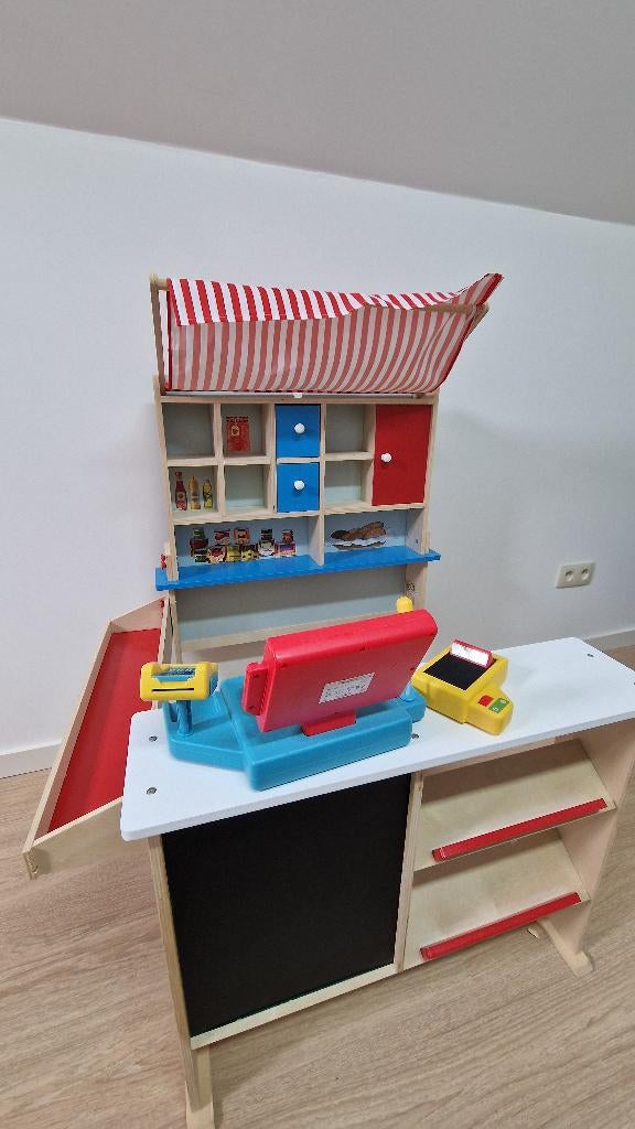 Speelgoed winkeltje, Kinderen en Baby's, Ophalen, Zo goed als nieuw, Hout, Speelkeuken