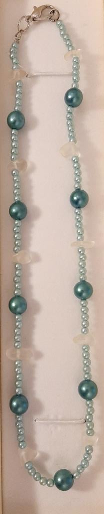 Te koop: Mooi turquoize halsketting., Ophalen, Nieuw, Blauw, Overige materialen