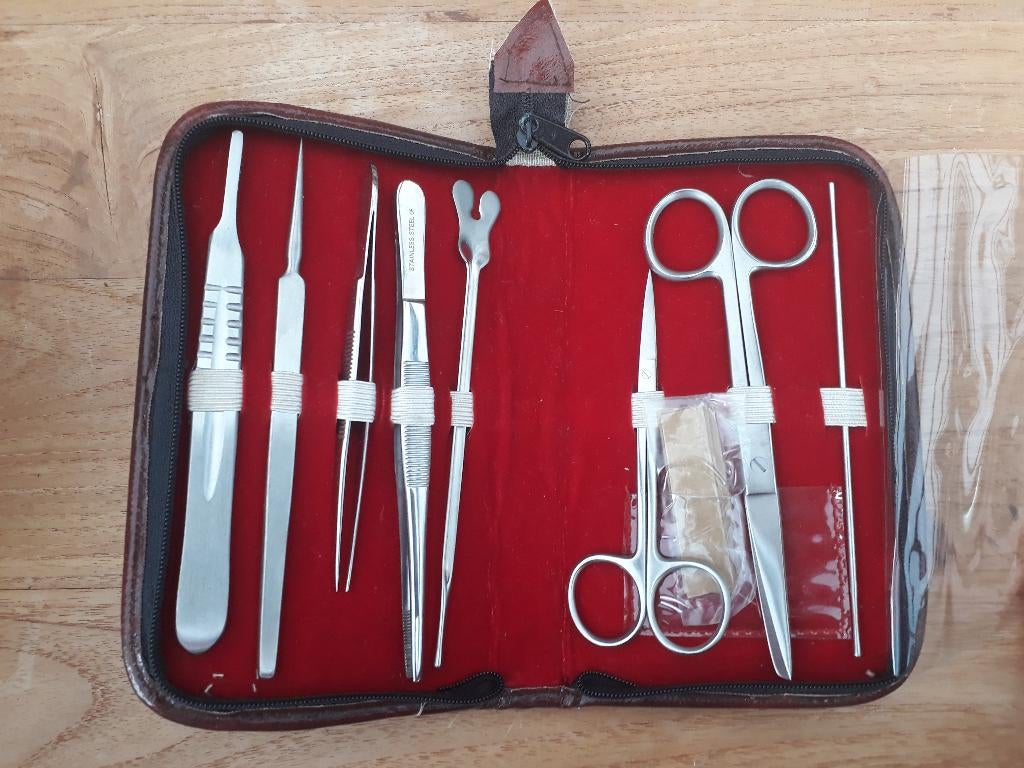 dissectieset in etui, Diversen, Ophalen, Zo goed als nieuw