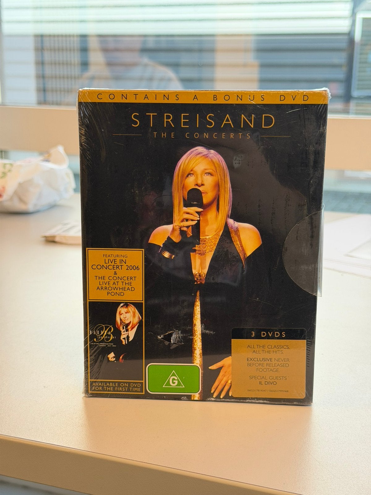 Barbra Streisand The Concerts 3 DVD Box Nieuw Sealed, Cd's en Dvd's, Ophalen of Verzenden, Nieuw in verpakking, Bonusmateriaal