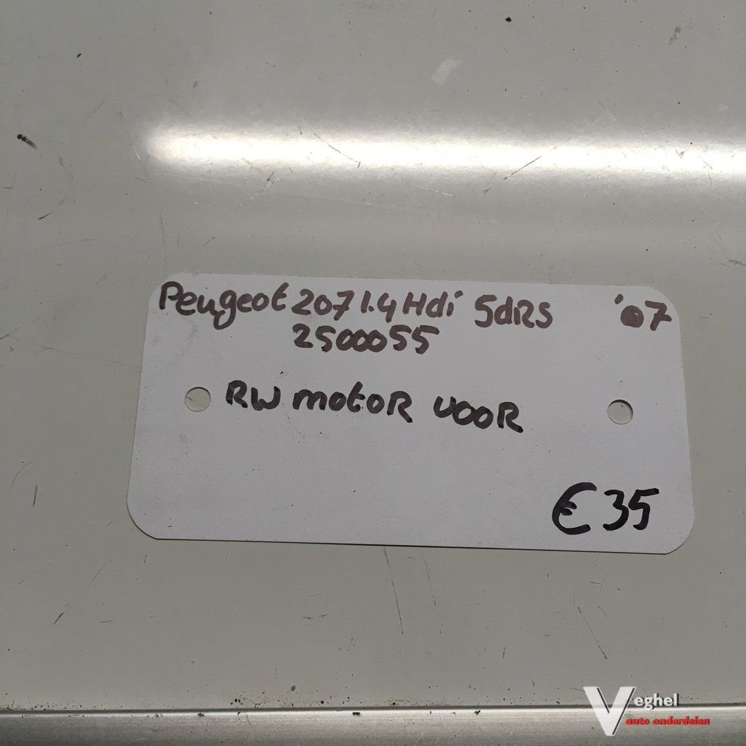 Peugeot 207 1.4 hdi 5drs 2007 2500055  Ruitenwissermechaniek, -, Utilisé, -, -