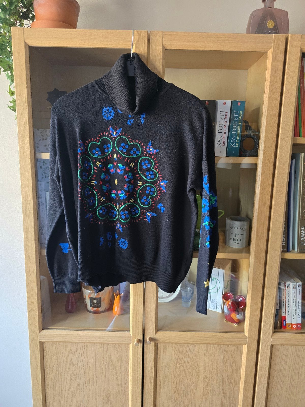 Desigual trui met rolkraag, Zwart, Ophalen of Verzenden, Gedragen, Desigual