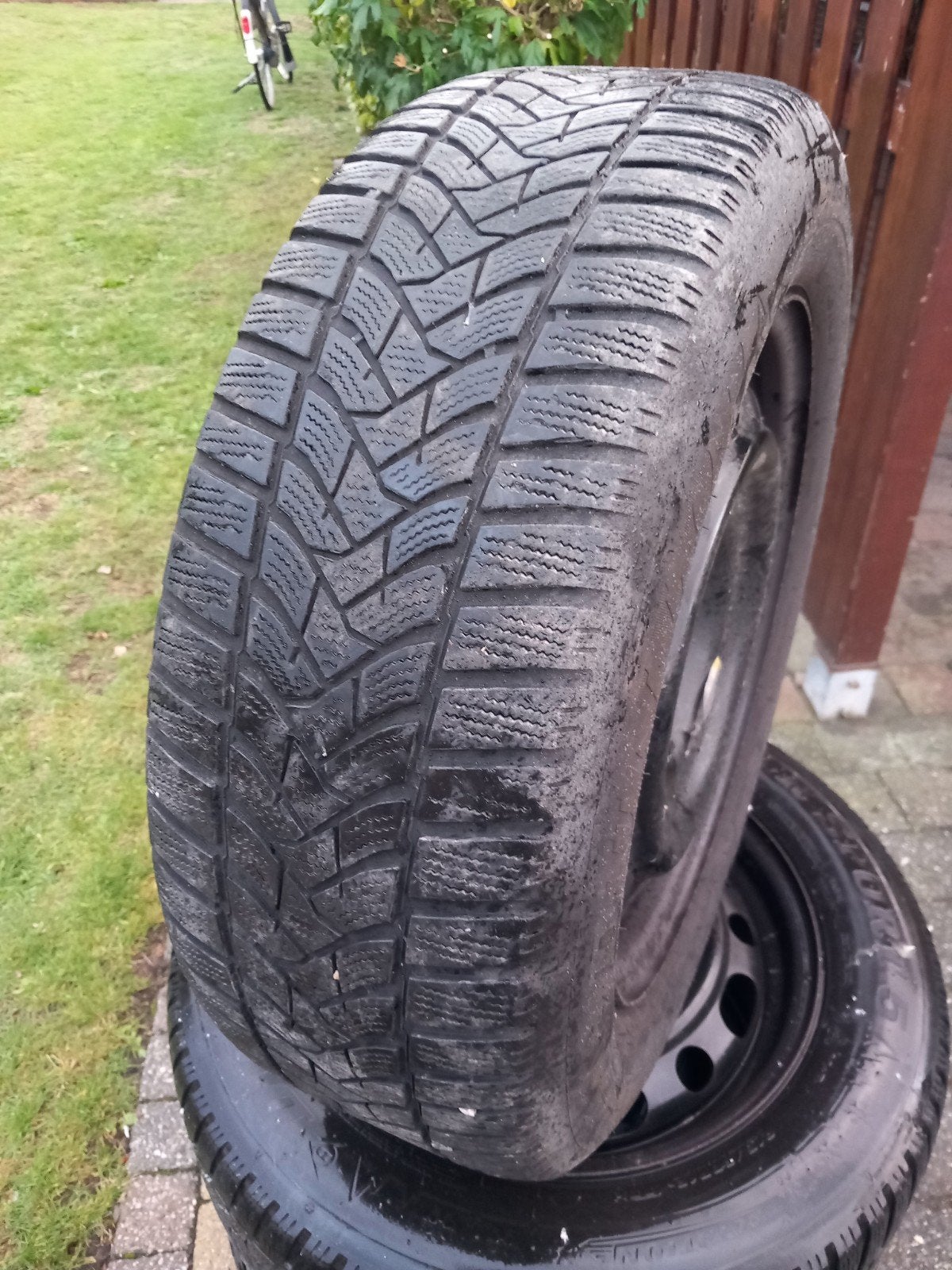 4 winterbanden Dunlop 215/60R16. zie beschrijving, Ophalen