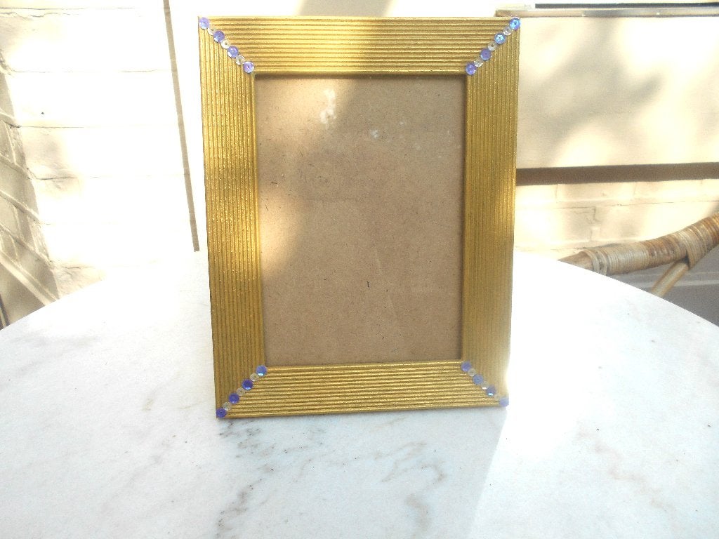 cadre photo doré, Ophalen of Verzenden, Zo goed als nieuw, Fotolijst, Goud