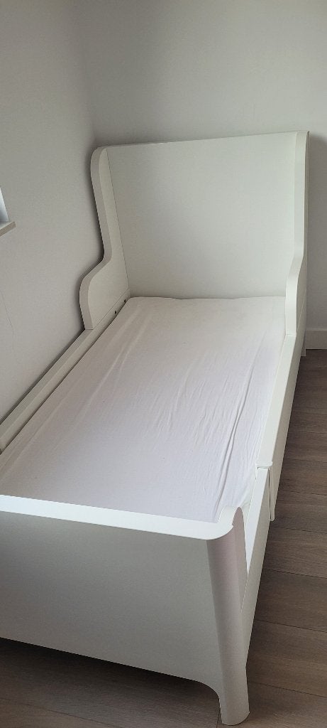 Lit enfant extensible ikea, 70 à 85 cm, Comme neuf, Sommier à lattes, Enlèvement