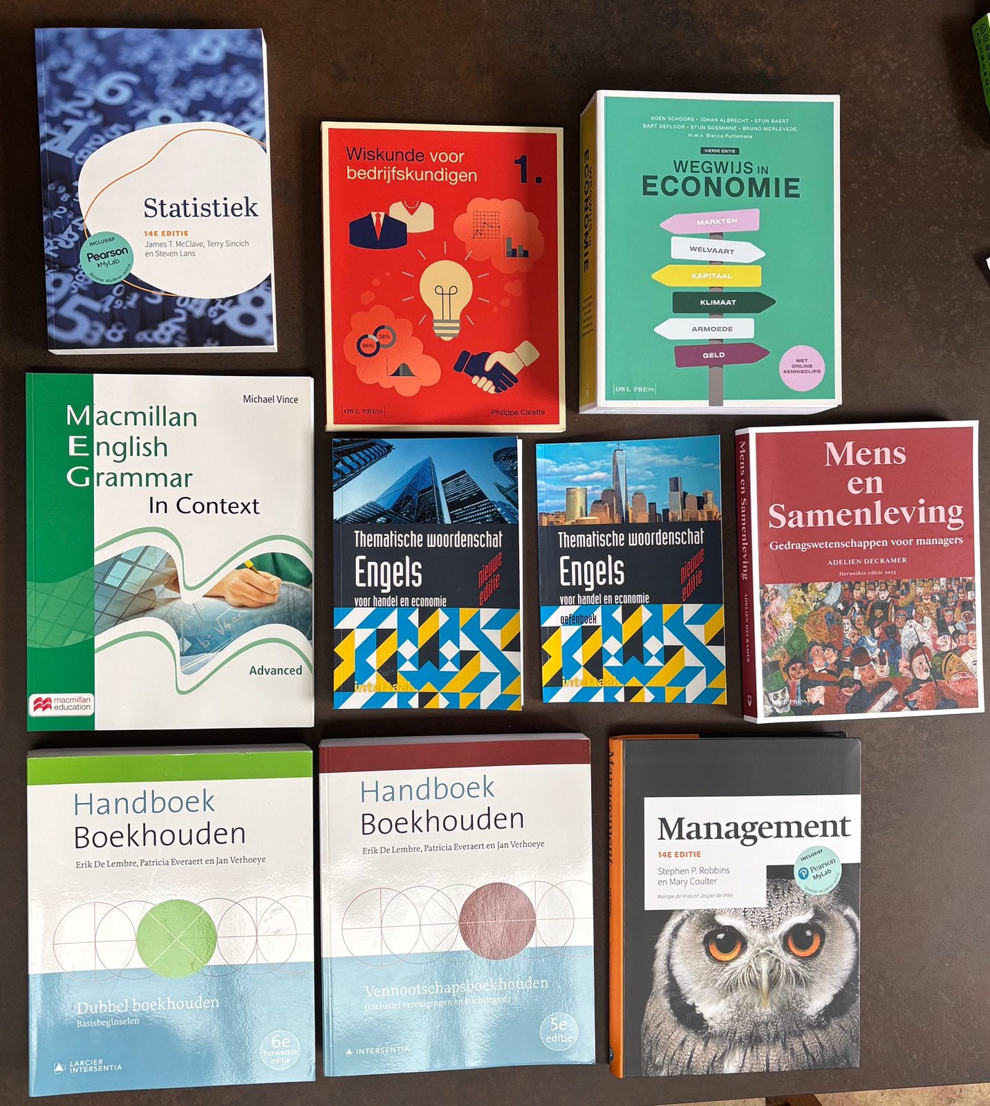 Pakket 1ste jaar handelswetenschappen, Ophalen of Verzenden, Zo goed als nieuw, Hoger Onderwijs