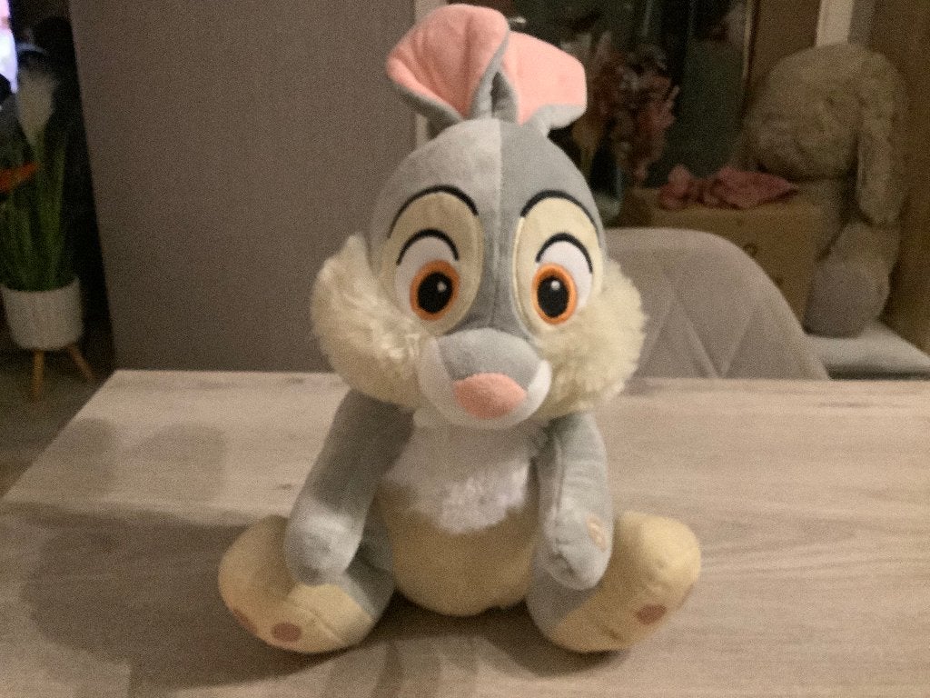 Disney Stampertje pluche character (Geluid) (32 cm), Met geluid, Disney, Disney, Grijs