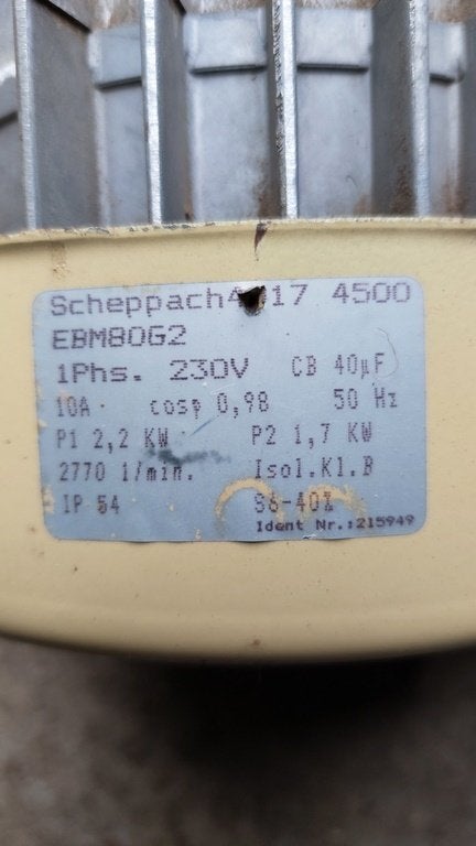 electrische motor, Doe-het-zelf en Bouw, Ophalen of Verzenden
