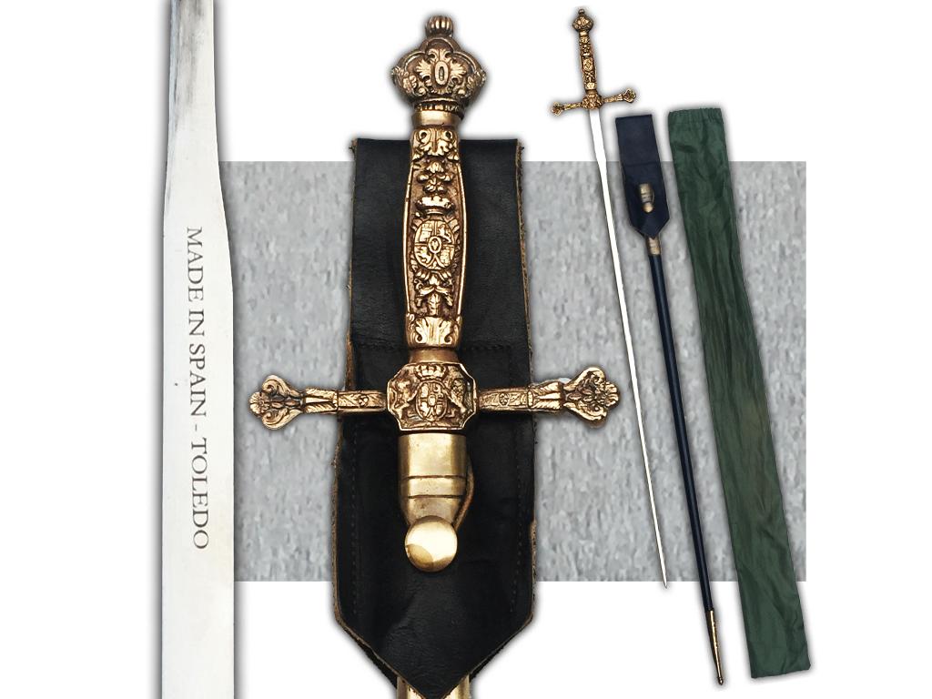 🚨RARE ÉPÉE FRANC MAÇON - TOLEDO - XX - ORIGINAL, Collections, Envoi, Armée de terre, Épée ou sabre