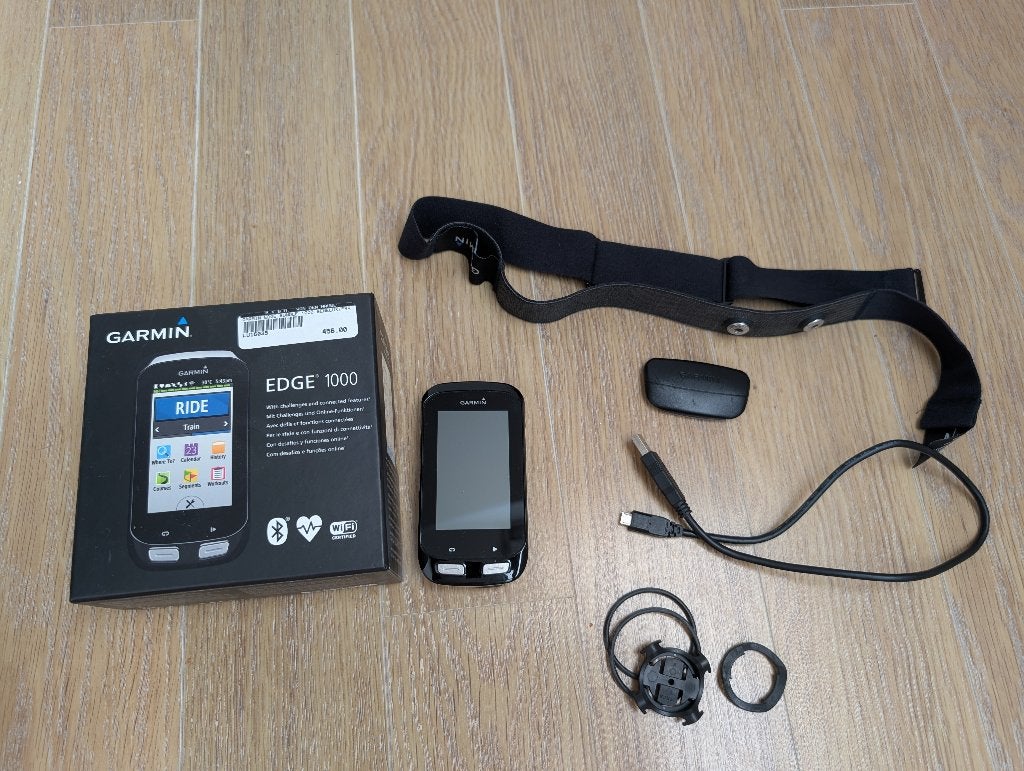 Garmin Edge 1000 GPS Fietscomputer, Fietsen en Brommers, Ophalen, Draadloos, Zo goed als nieuw