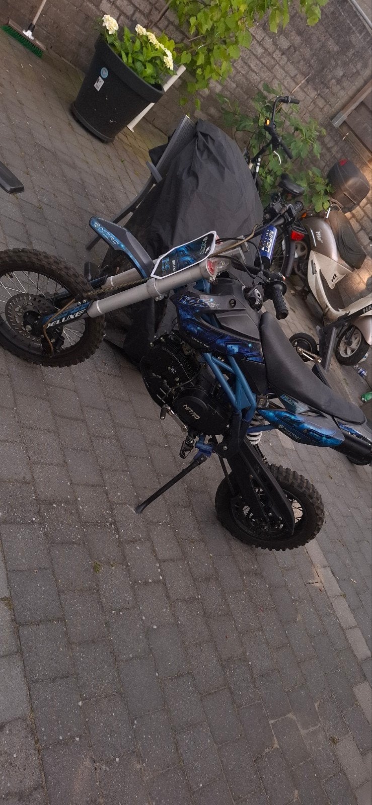 125cc 4takt nitro schakel crossmotor voor kinderen 12+, 125 cc, Zo goed als nieuw, 4 versnellingen, Ophalen