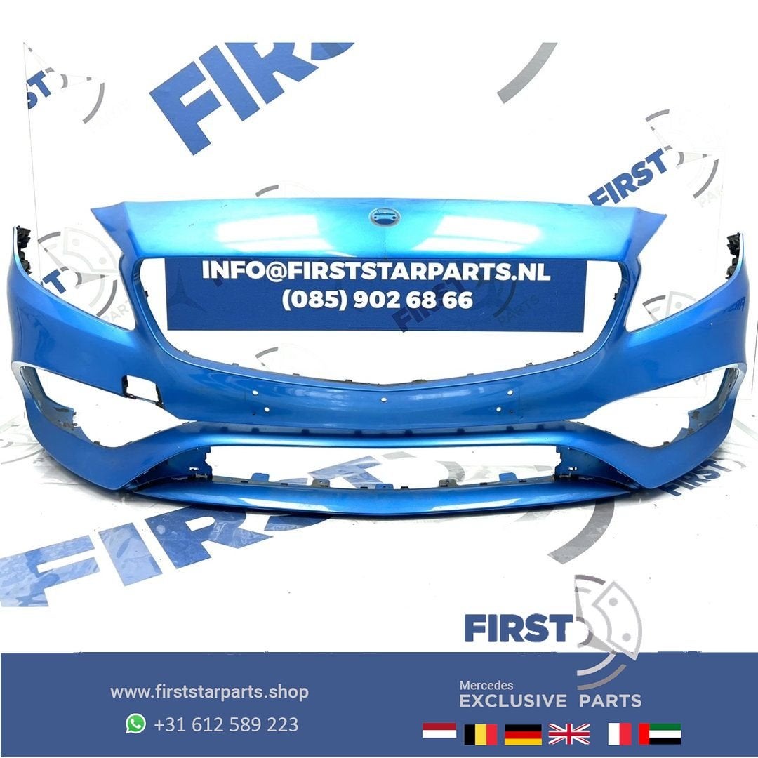 W176 BUMPER FACELIFT AMG VOORBUMPER BLAUW ZWART WIT GRIJS GR, Gebruikt, -, Voor, Ophalen of Verzenden