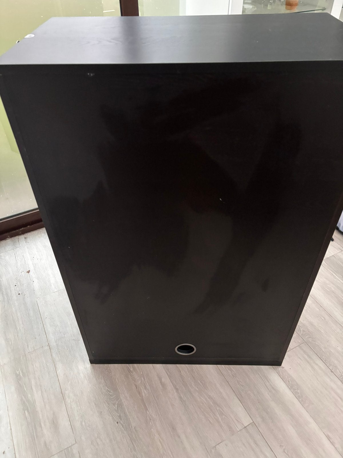 Armoire de bureau IKEA noire – 2 portes – 120  80  43 cm, Maison & Meubles, 25 à 50 cm, Enlèvement, 100 à 150 cm, Autres essences de bois