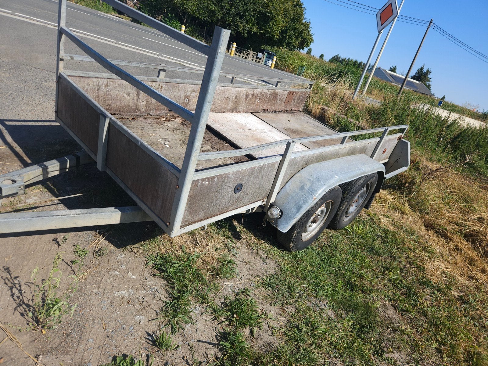 Remorque 3 m sur un 125. (600€, Auto diversen, Aanhangers en Bagagewagens, Ophalen