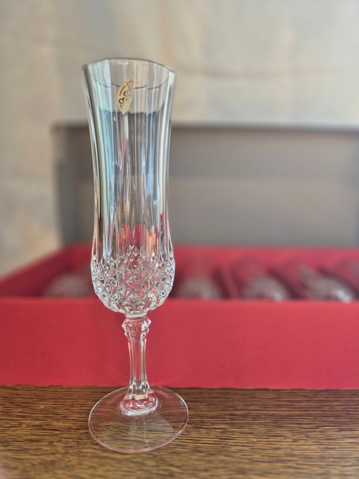 12 kristallen fluitglazen D'Arques, Ophalen