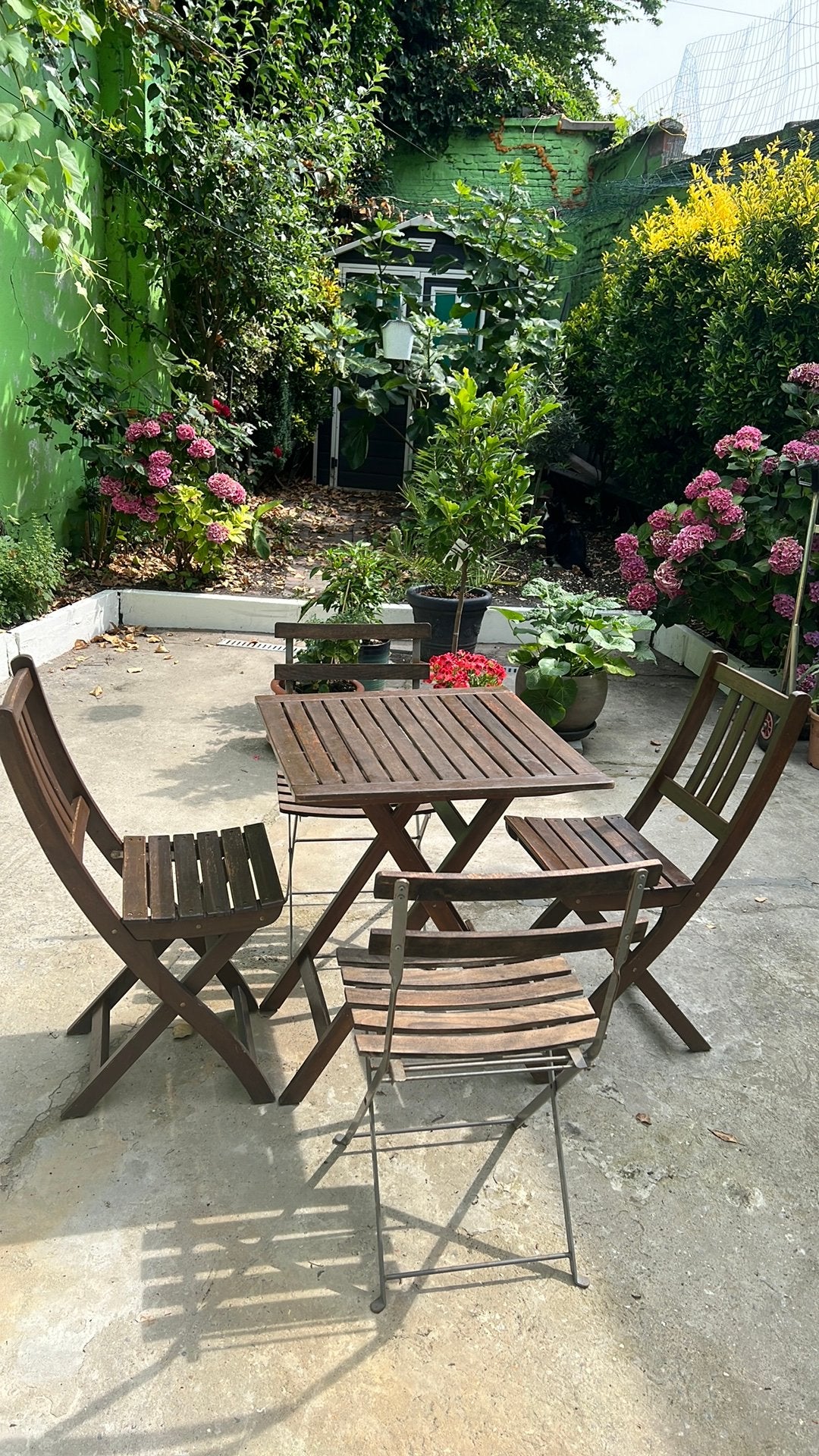 Bistroset, Ophalen, 4 zitplaatsen, Gebruikt, Tuinset