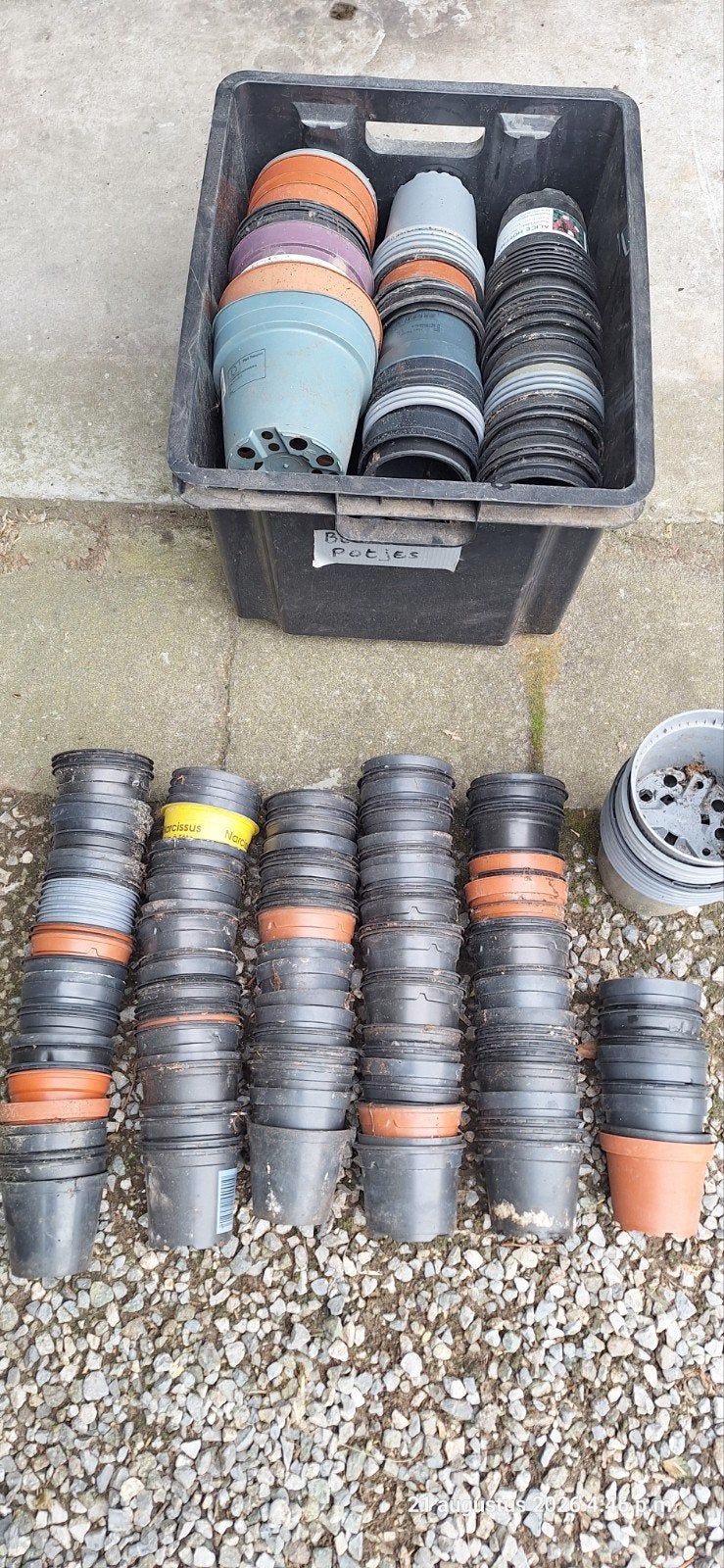 GRATIS bloem/plant/kweekpotjes versch. afmetingen, Ophalen, Gebruikt, Overige typen