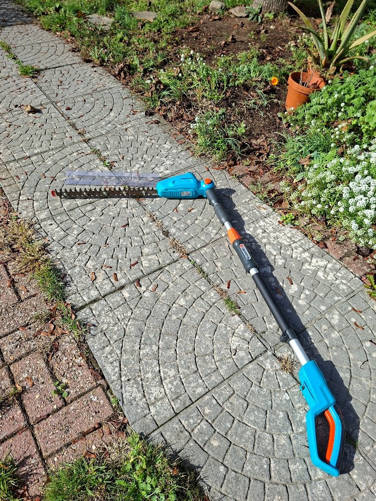 Heggenschaar telescopisch Gardena 18V, Jardin & Terrasse, Enlèvement, Comme neuf, Batterie, Gardena