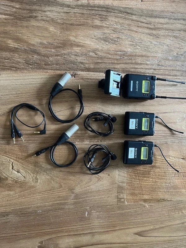Sony UWP-D set: 2 zenders en dubbele ontvanger, Ophalen, Gebruikt, Overige typen, Draadloos