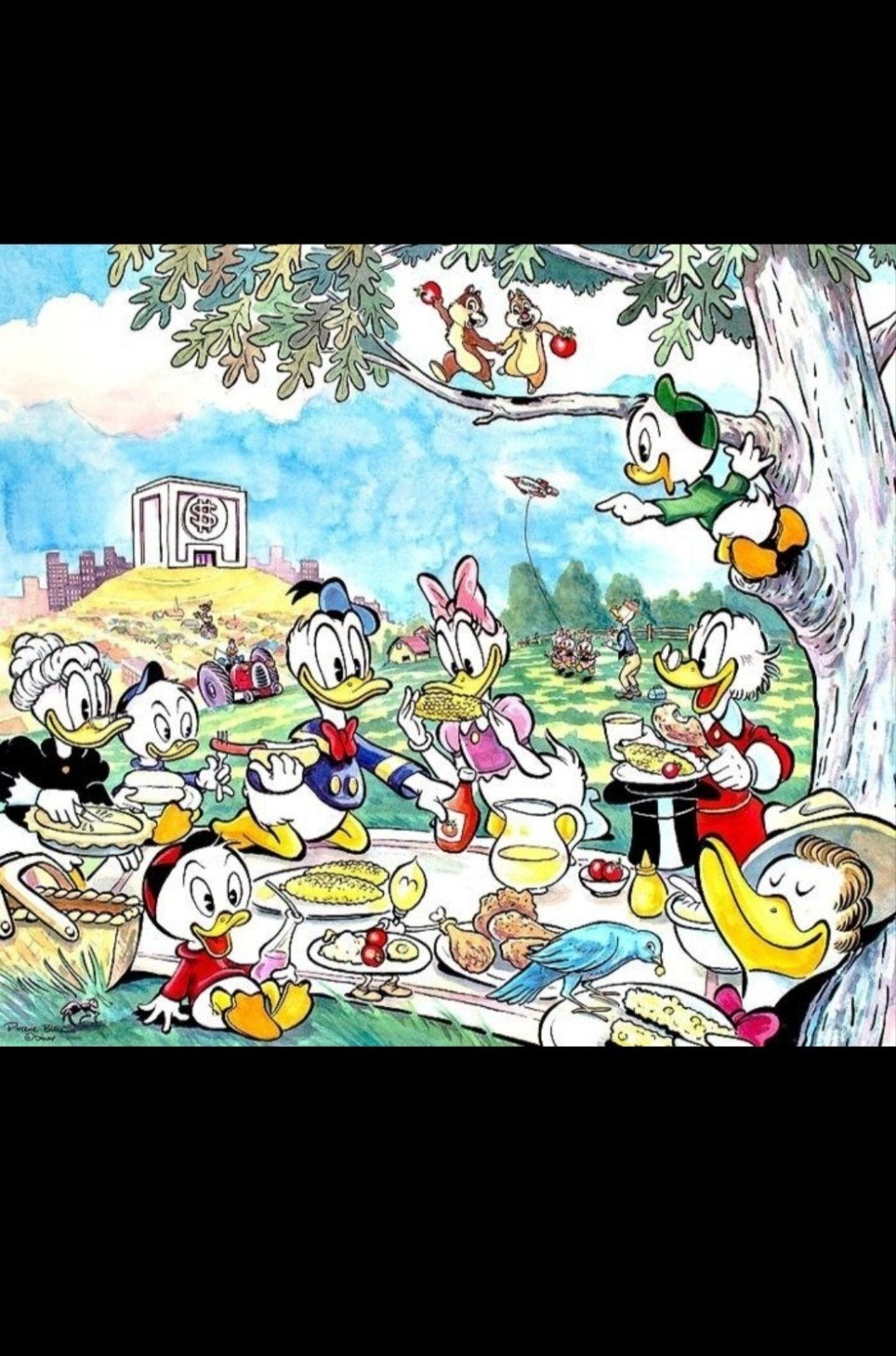 Patrick Block - Limited Edition 42/50 - A Duckburg Picnic, Ophalen of Verzenden, Donald Duck, Nieuw