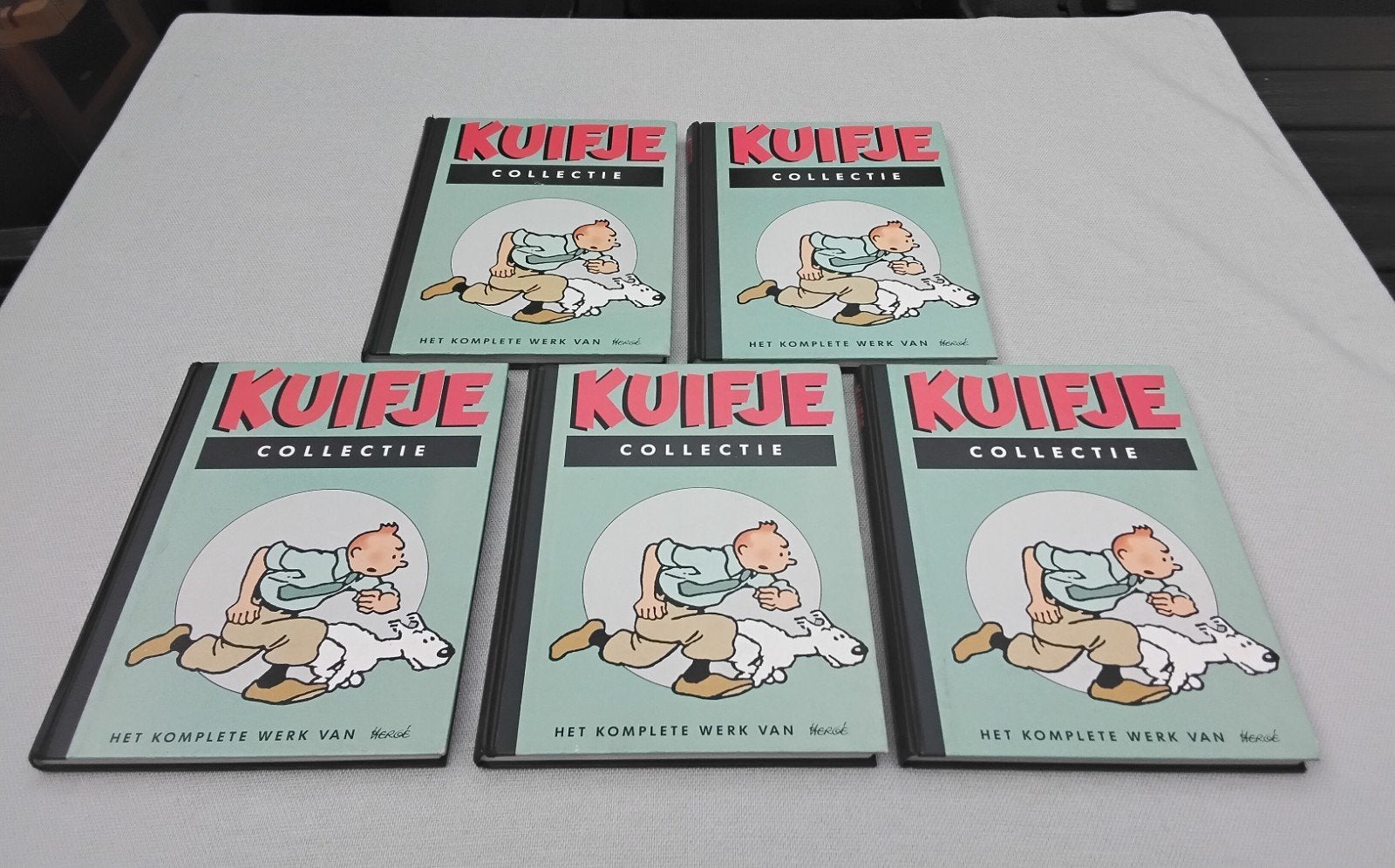Tintin Hergé — 5 livres de collection à couverture rigide de, Plusieurs BD, Enlèvement ou Envoi, Comme neuf, Hergé