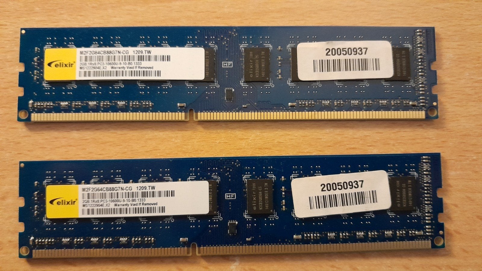 Elixir 4GB (2*2 GB) RAM, Computers en Software, RAM geheugen, Gebruikt, DDR3, Ophalen of Verzenden, Desktop