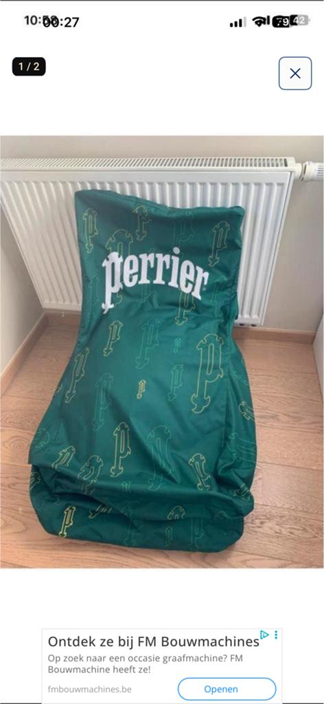 Fauteuil PERRIER, Ophalen of Verzenden, Zo goed als nieuw