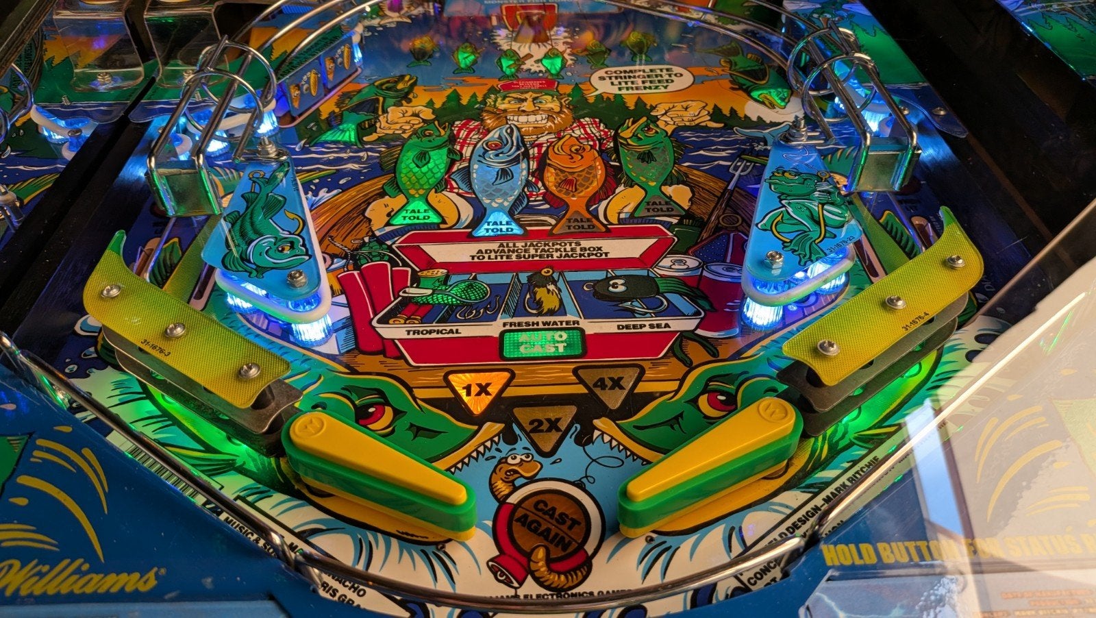 zeer mooie Fish Tales flipperkast, Verzamelen, Automaten | Flipperkasten, Ophalen, Williams, Zo goed als nieuw, Dot-matrix