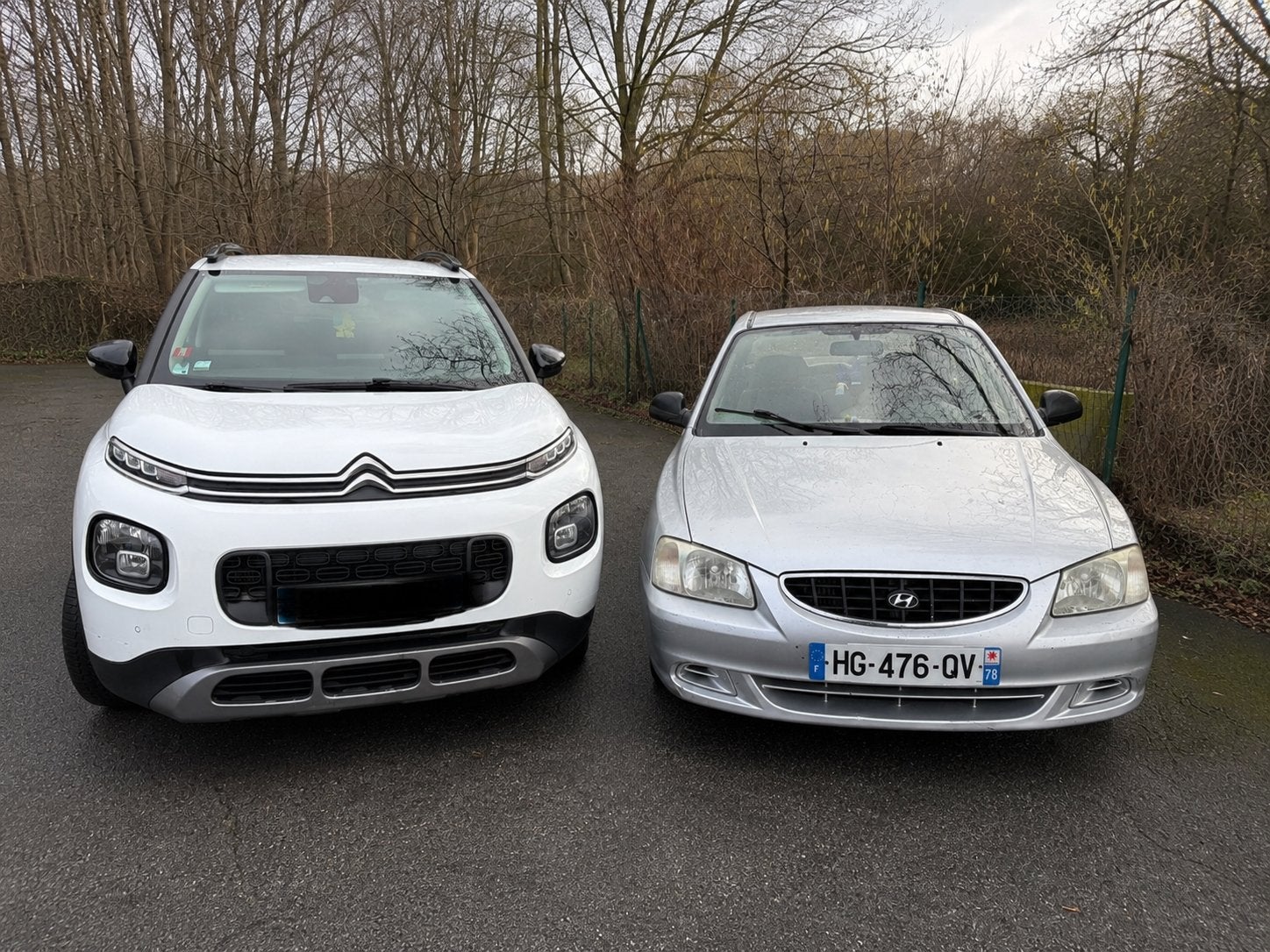Lot de 2 voitures, Auto's, Automaat, Wit, 5 deurs, Particulier