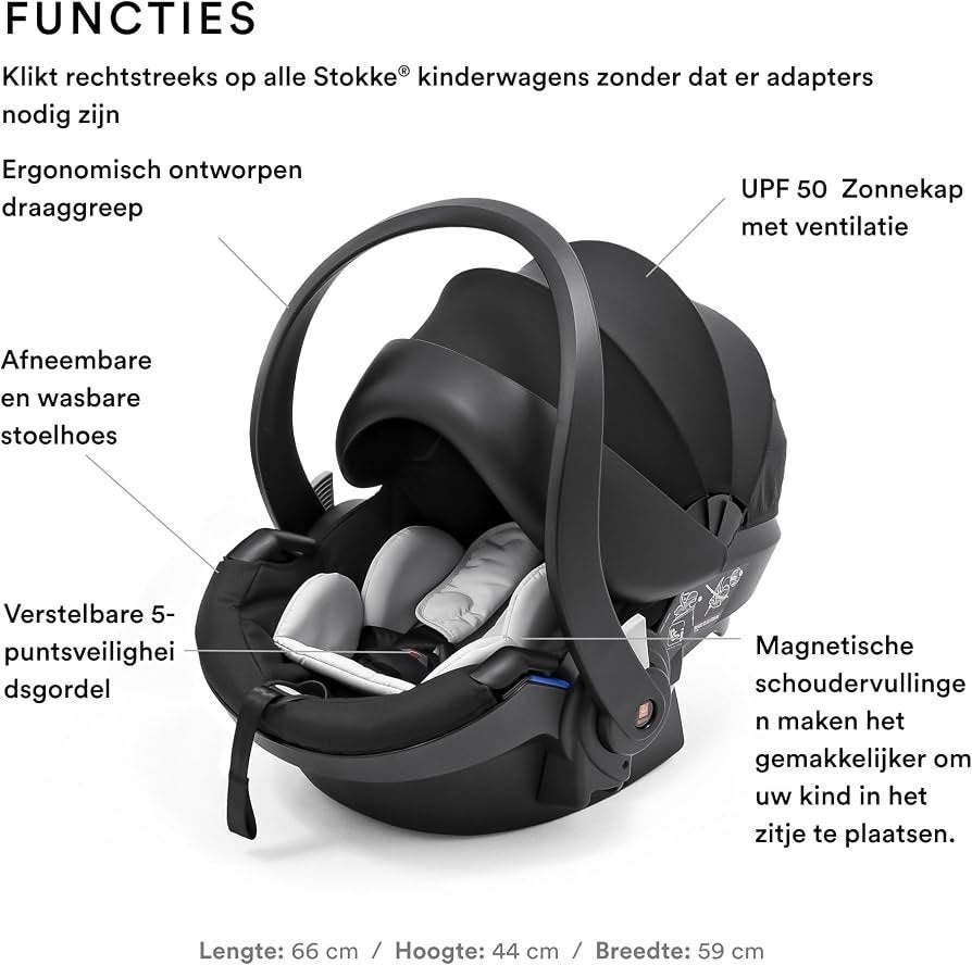 Stokke iZi Go Modular X1 van BeSafe, Zwart, Enfants & Bébés, Ceinture de sécurité, Enlèvement, Utilisé, 0 à 10 kg