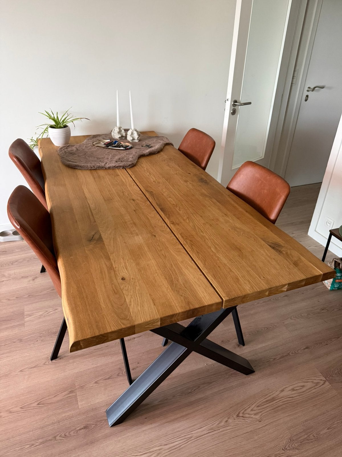 Eettafel met 4 stoelen, Huis en Inrichting, Ophalen, Zo goed als nieuw