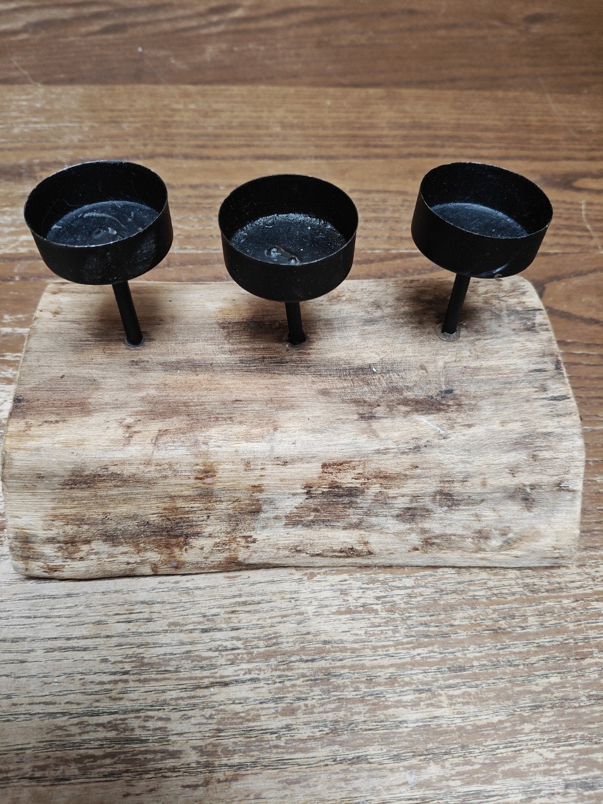 Theelichthouder, Ophalen, Gebruikt, Hout