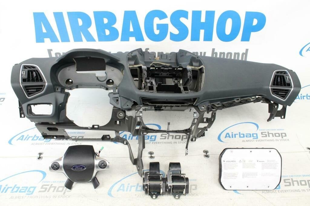 Airbag kit Tableau de bord gris foncé Ford C-max 2010-2019, Gebruikt, Ophalen of Verzenden