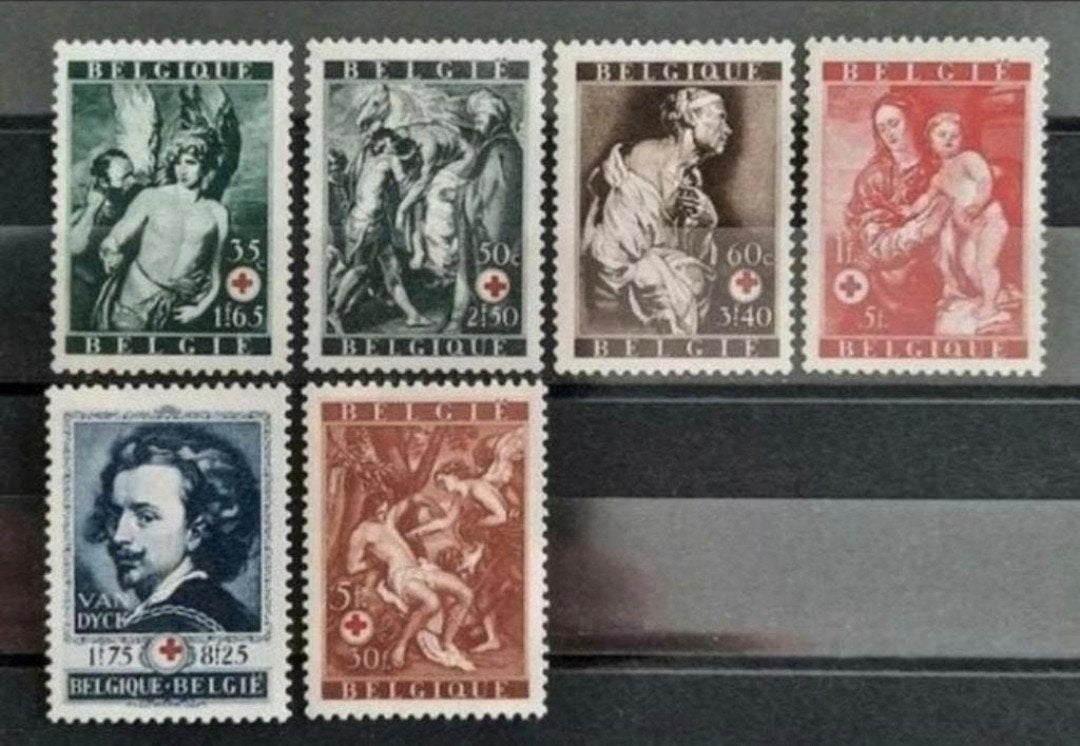 Belgique : COB 647/52 ** Croix-Rouge 1944., Timbres & Monnaies, Sans timbre, Neuf, Enlèvement ou Envoi, Non oblitéré