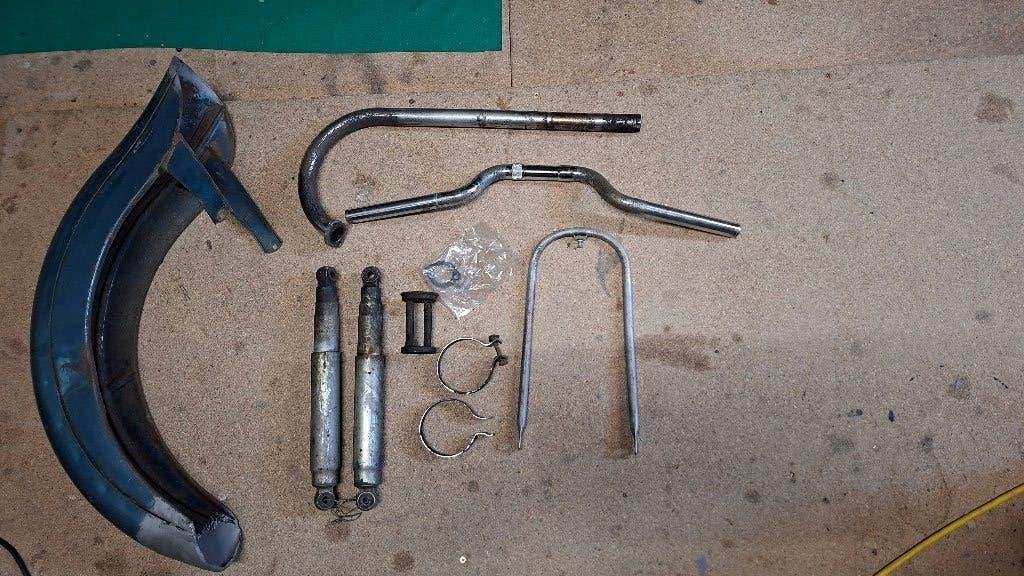Originele Onderdelen Zundapp model 433 / 510, Fietsen en Brommers, Ophalen, Gebruikt, Uitlaat