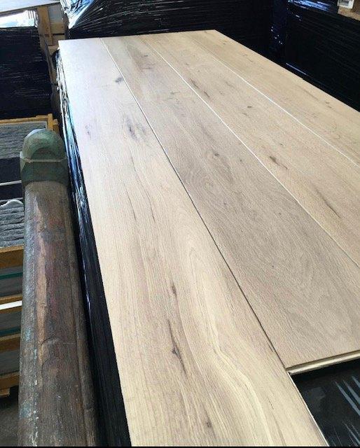 NIEUW RESTPARKET; EIKEN VLOER, MULTIPLANK 190MM BREED, Ophalen