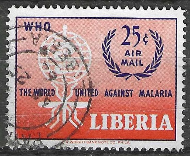 Libéria 1962 - Yvert 133PA - Campagne antipaludique (ST), Timbres & Monnaies, Envoi, Affranchi