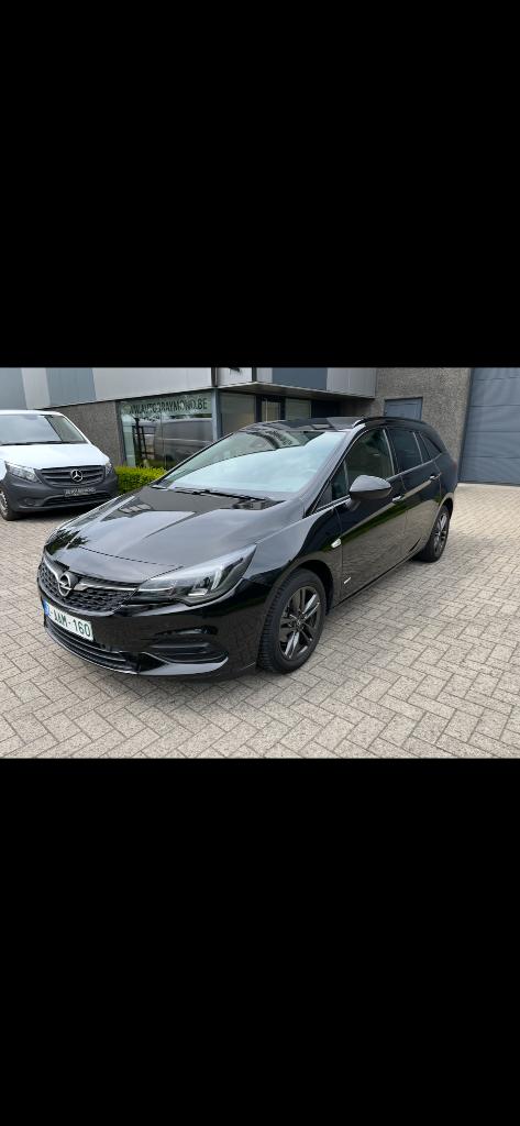 opel astra break benzine euro 6 d navigatie camera, Auto's, Voorwielaandrijving, Leder en Stof, Zwart, Bedrijf