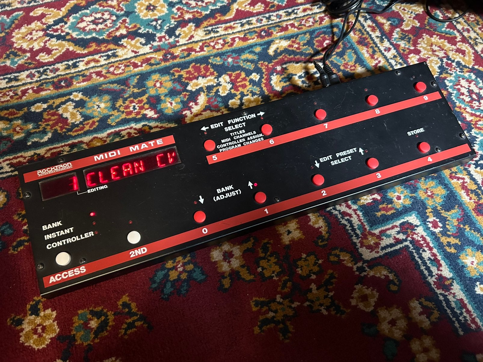 90’s Rocktron MIDI Mate Foot-controller (USA), Muziek en Instrumenten, Versterkers | Bas en Gitaar, Ophalen, Gebruikt, Gitaar
