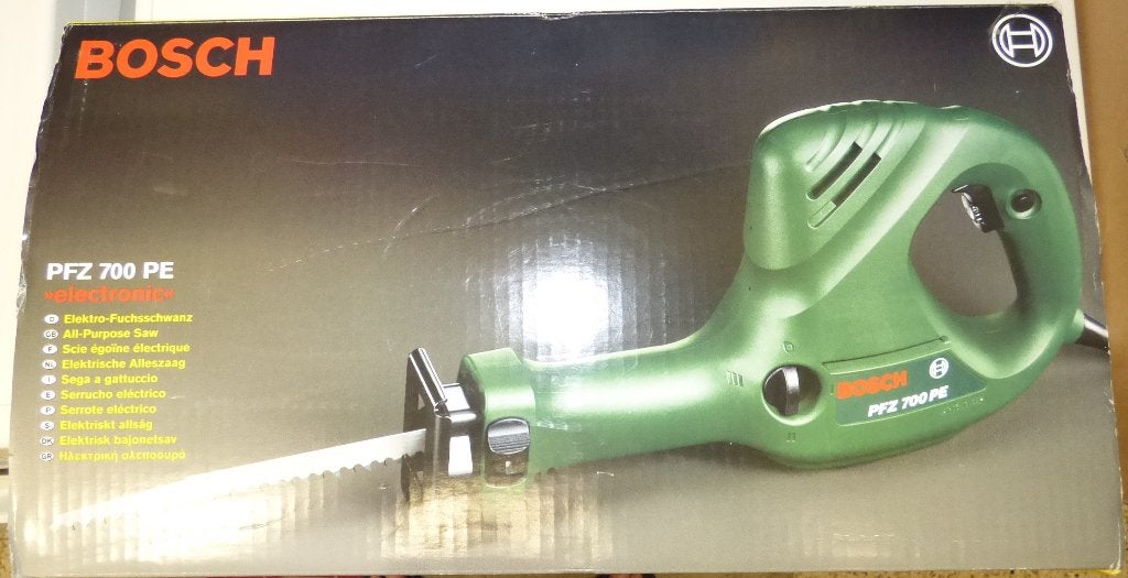 Scie égoïne pendulaire ("scie sabre") Bosch PFZ 700 PE, 600 à 1200 watts, 70 mm ou plus, Scie sabre, Enlèvement